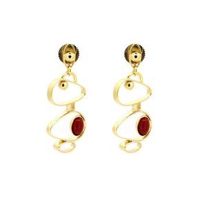 Soulful Red Onyx Dangle Earrings